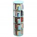 5 Tier 360° Rotating Stackable Shelves Bookshelf Organizer